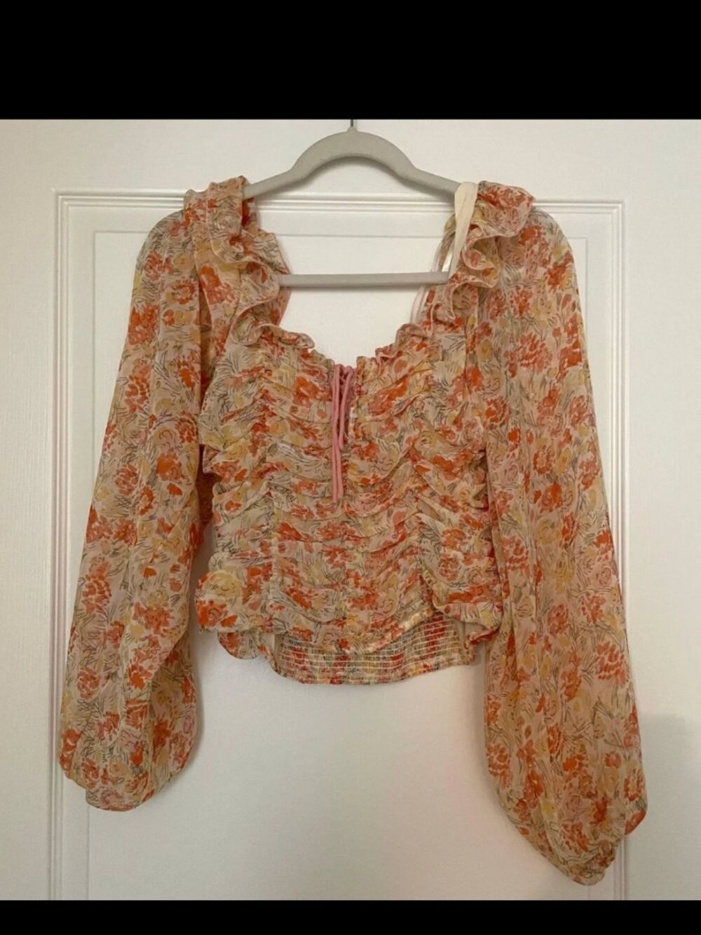 free people floral corset blouse